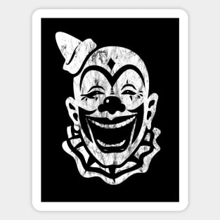 Monochrome Clown distressed Magnet